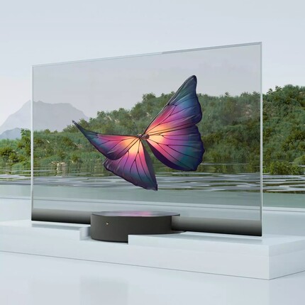 小米透明电视机55英寸大师OLED 运动补偿智能语音杜比全景声电竞 透明OLED自发光